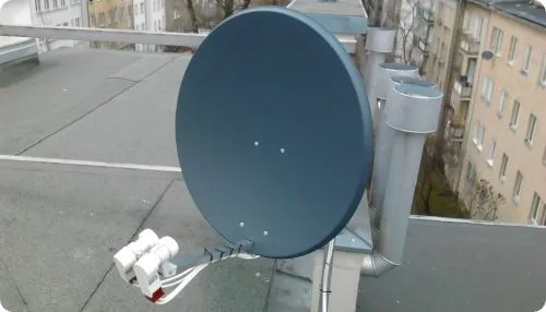 satelitarna antena 2 satelity montaż canal+